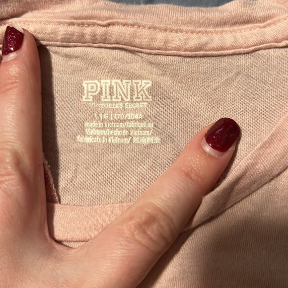 VS Pink Tied Crop Top - Picture 3 of 6